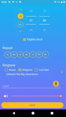 Alarm clock to wake you up android App screenshot 5